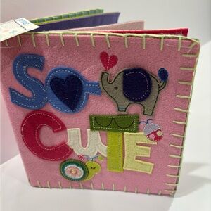 NWT Jill McDonald Baby Book - So Cute Cloth Baby Book, Gibby & Libby